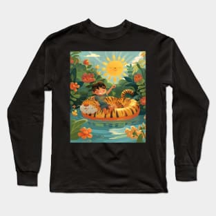 Calvin and Hobbes Eye-opening Escapes Long Sleeve T-Shirt